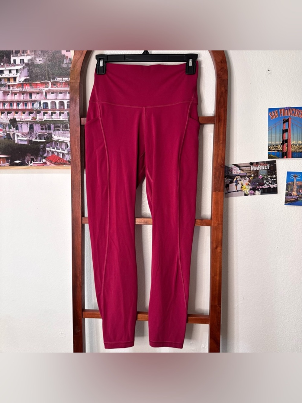 Lululemon Align High-Rise Leggings Pant with Pockets 25" Pomegranate - Picture 4 of 6